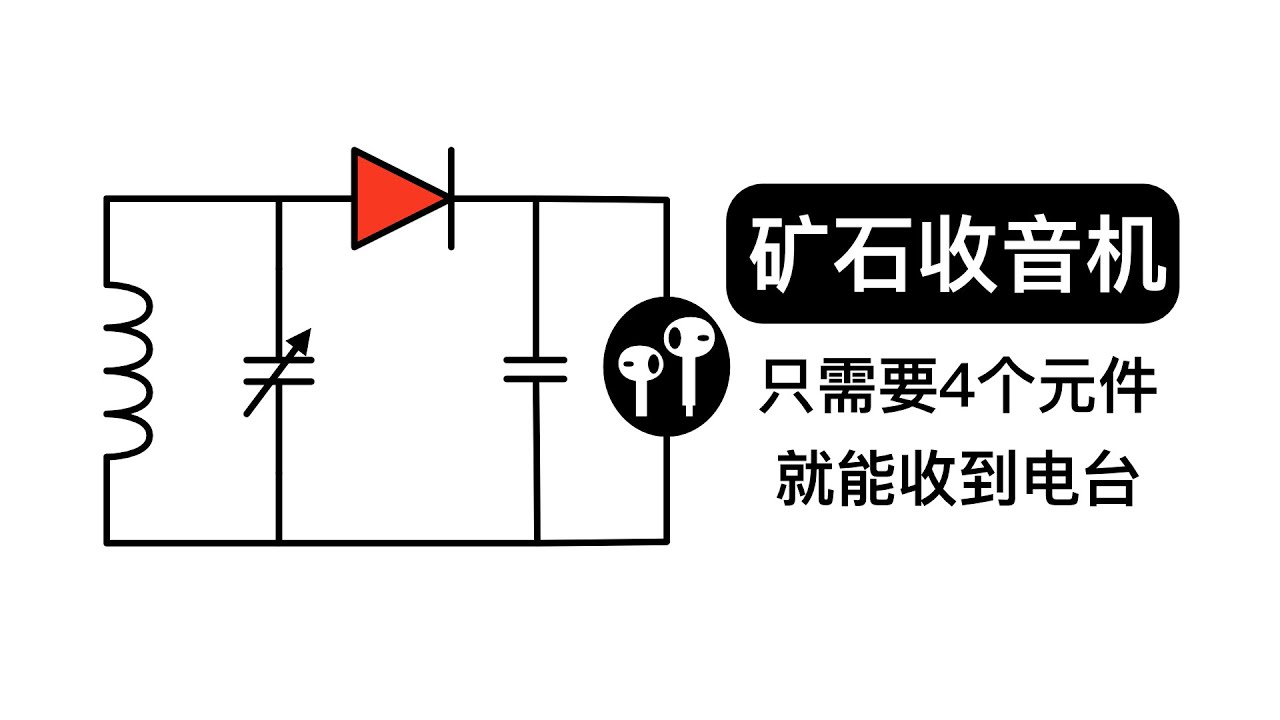 深入理解收音机的原理！极其简单！小孩也能看懂！矿石收音机的工作原理