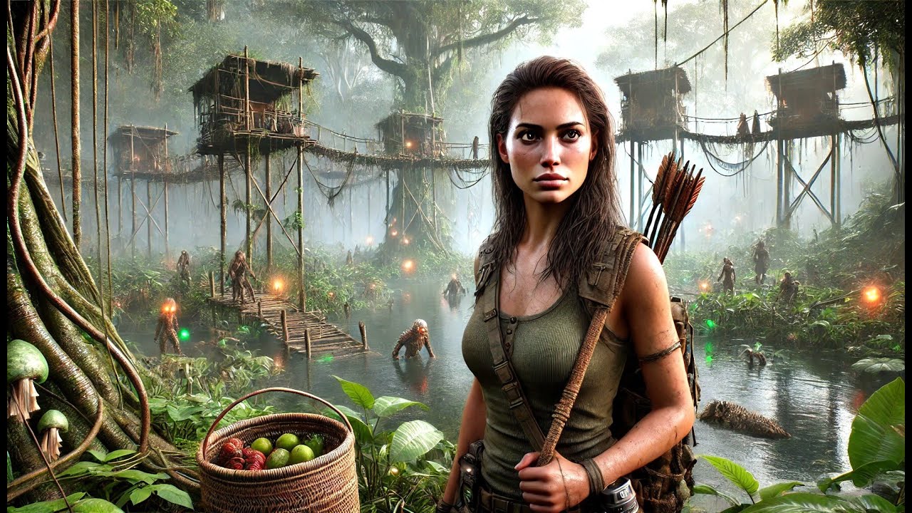 They Sent Him to Die in the Swamp — She Built Huts, Found Food, and Made the Predators Flee | HF