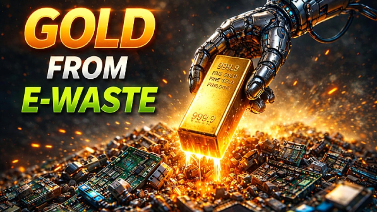 Turning Electronic Waste into 24K Gold Bars: The Billion-Dollar Process