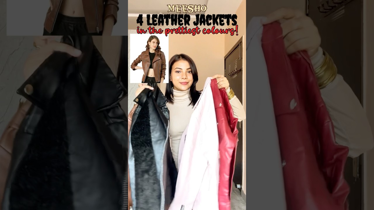 Leather Jackets from Meesho 👻#meeshofinds #meeshohaul