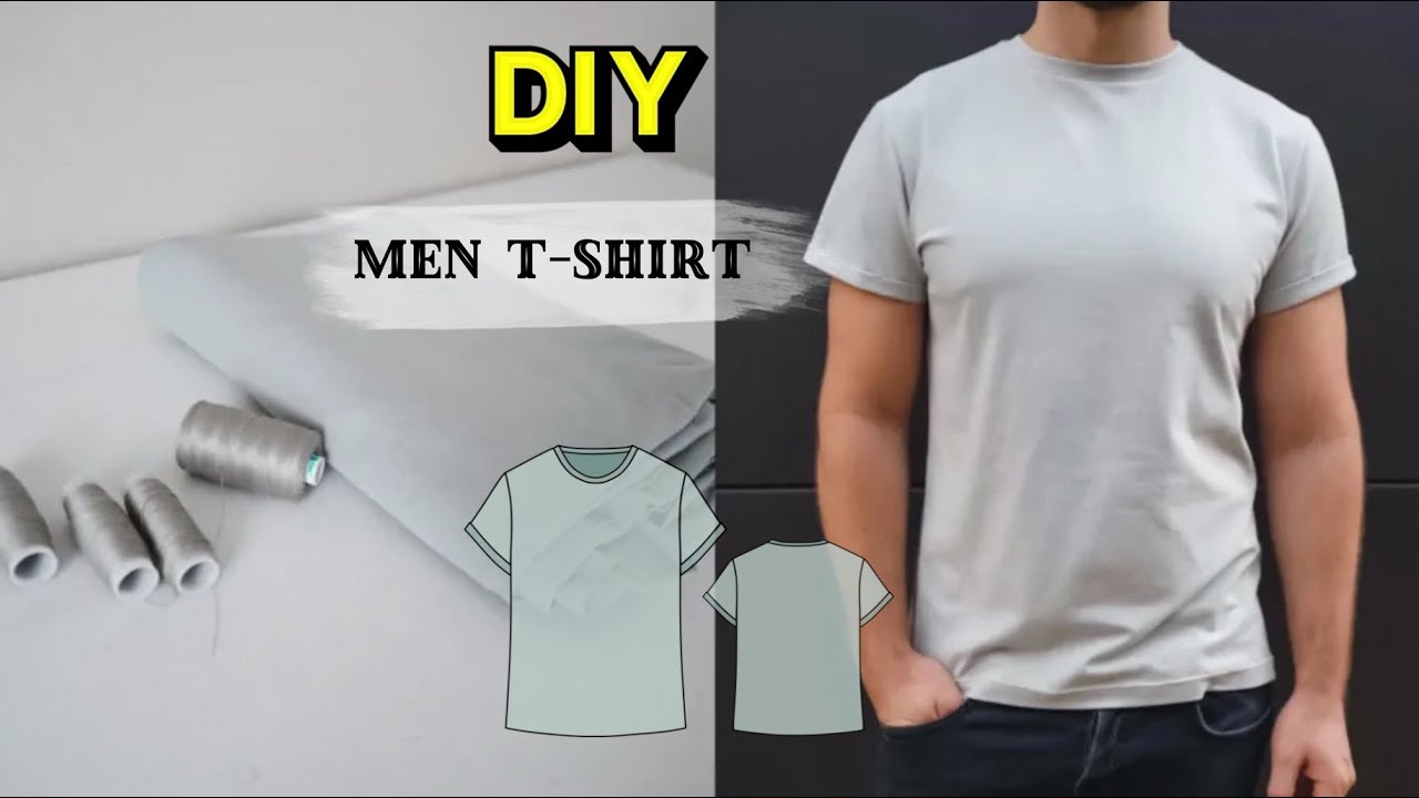 sew a men T-shirt | Valentine's Day gift idea for men | “Steve” t-shirt sewing tutorial