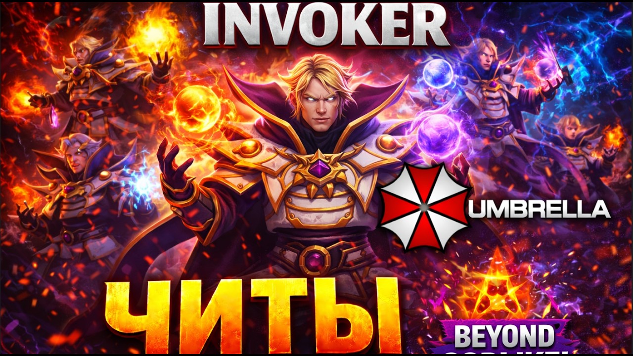 ИГРАЮ НА ИНВОКЕРЕ С ЧИТАМИ. #ЧИТОМ #UMBRELLA #dota2