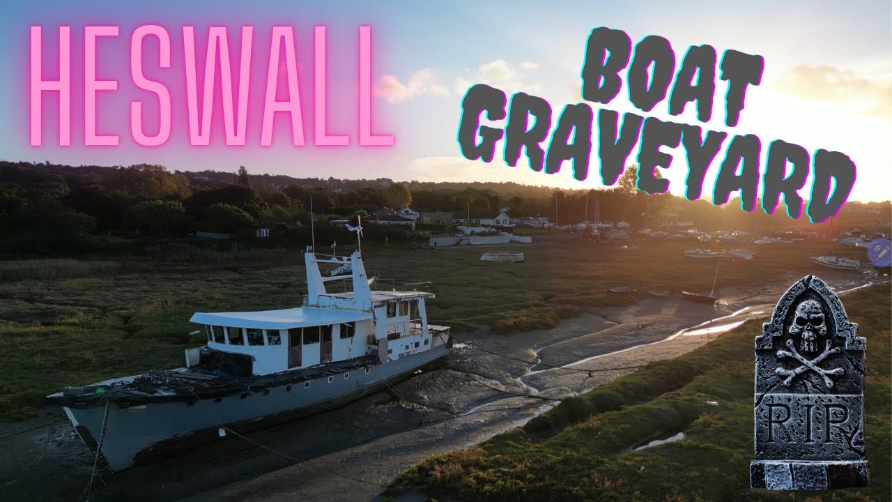 The Boat Graveyard ⛵️🪦 - 4K Drone Footage - Heswall Wirral