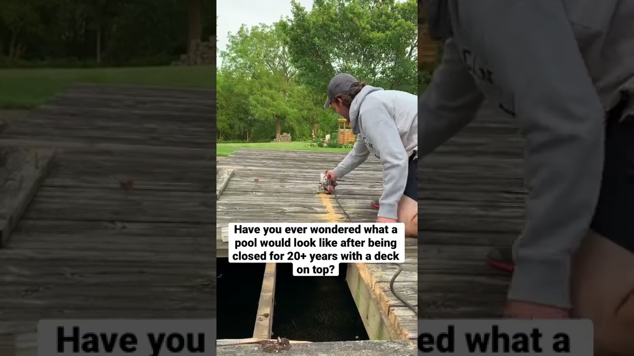 If you&rsquo;ve ever wondered about putting a deck over a pool&hellip; #shorts #poolcleaning