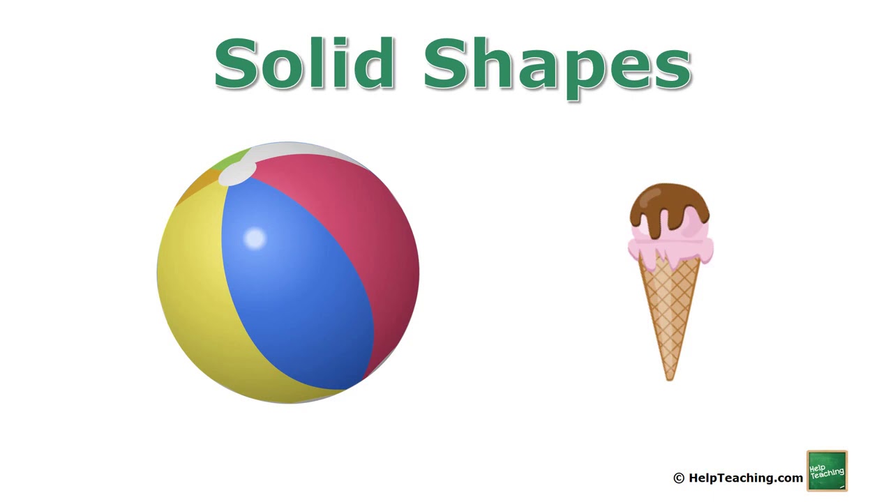 Flat and Solid Shapes | Math Lesson