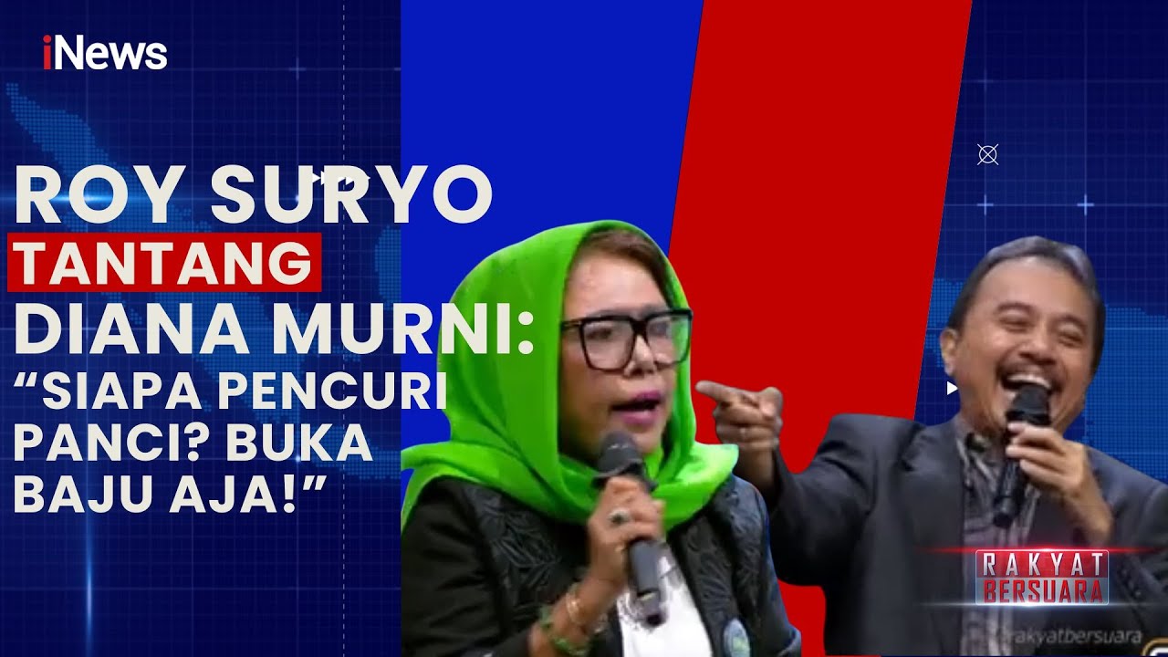 Panas! Roy Suryo vs Diana Murni, Singgung Pencuri Panci & Janji Buka Baju