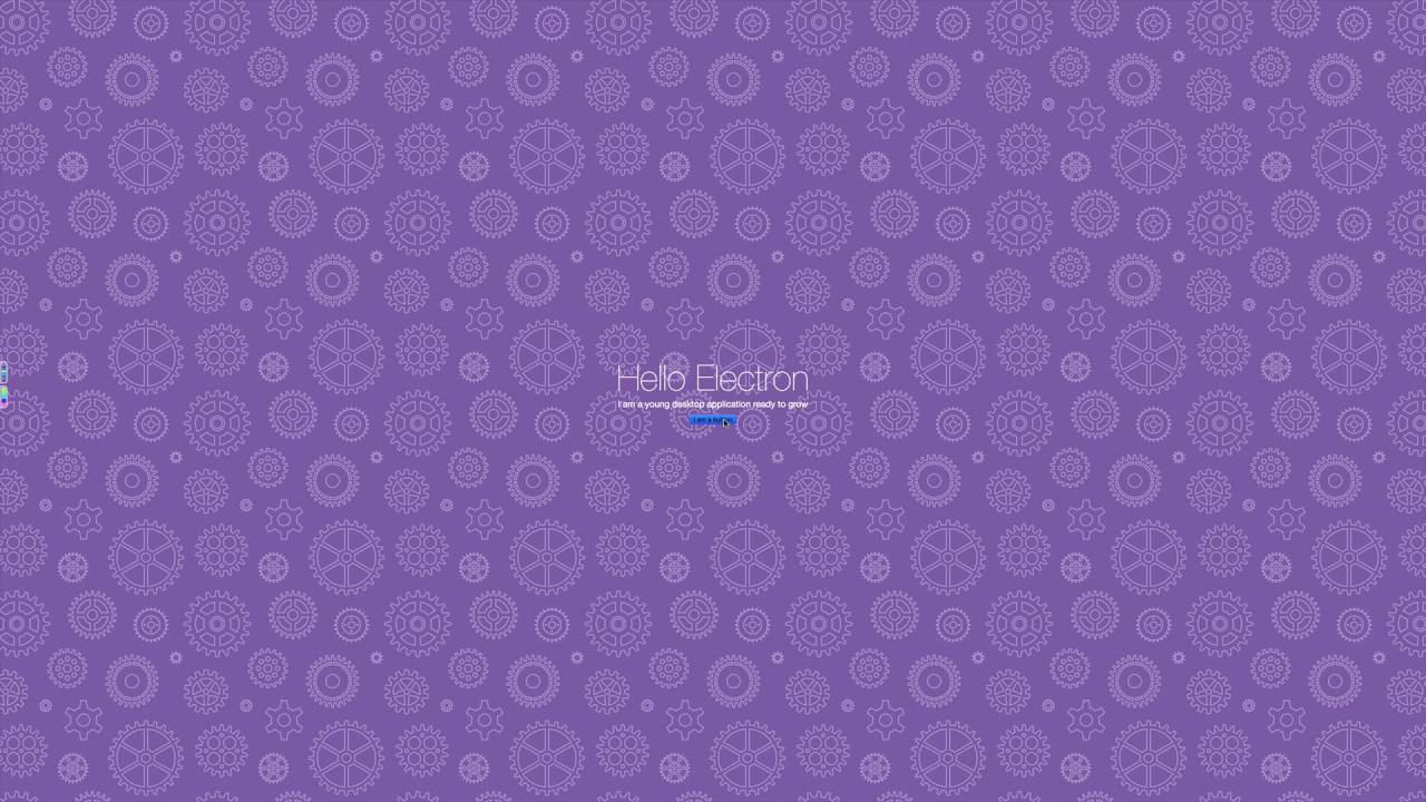 Building An Electron App + Hello Electron Demo