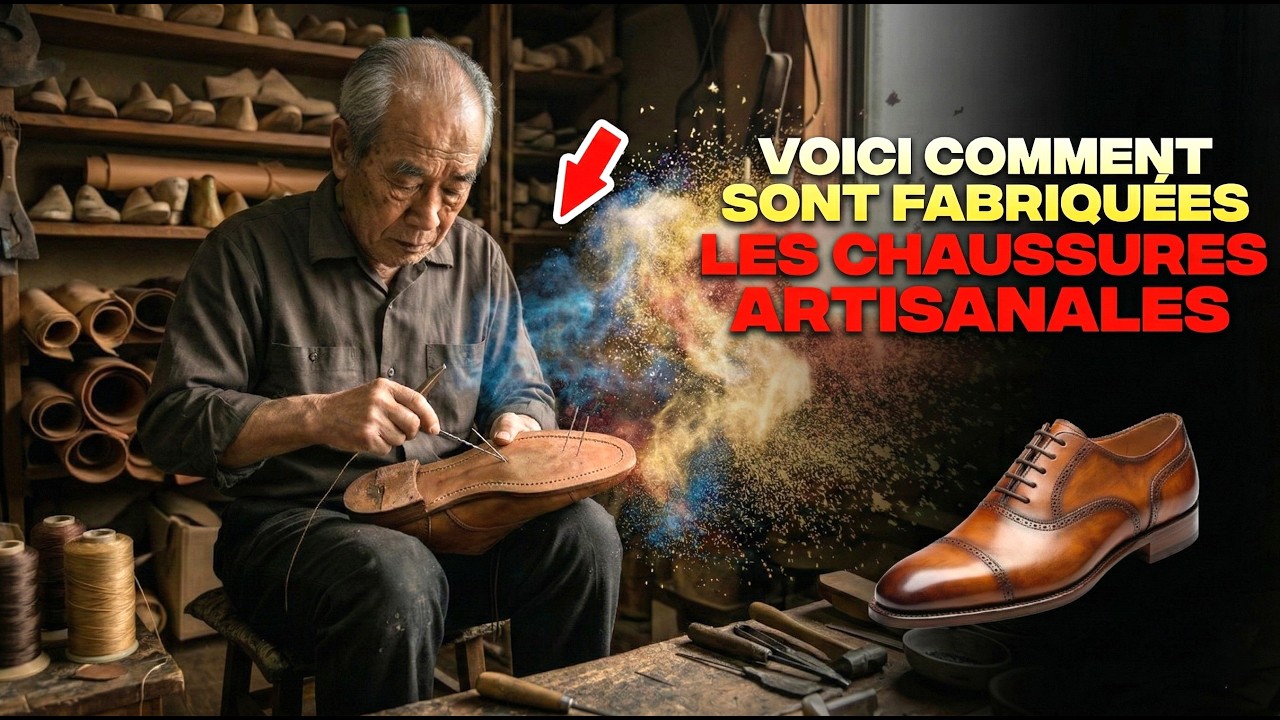 Comment sont fabriquées les CHAUSSURES ARTISANALES à la main (Processus complet)