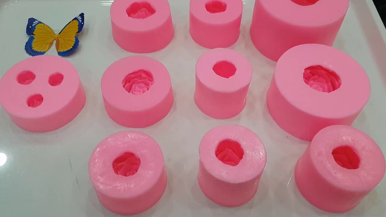 Bộ khuôn hoa mới nhất _ Cách cắt khuôn silicon để hoa không gãy cánh