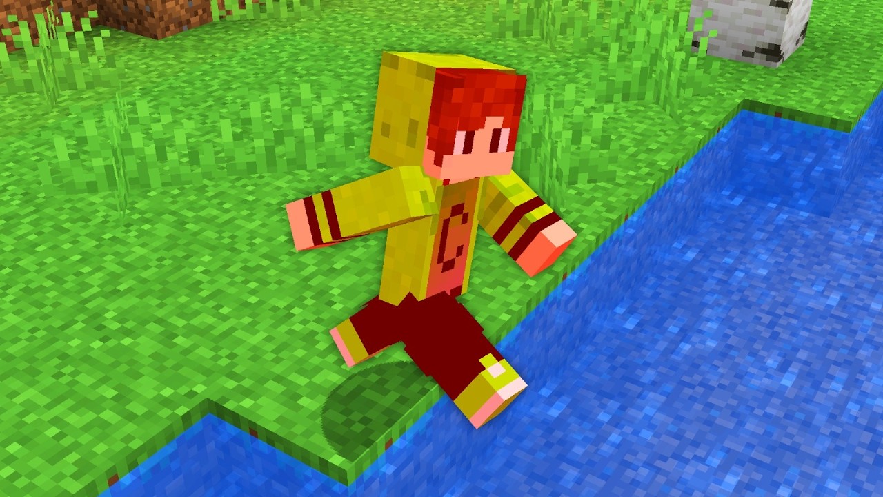 Minecraft, но я не могу касаться СИНЕГО цвета!