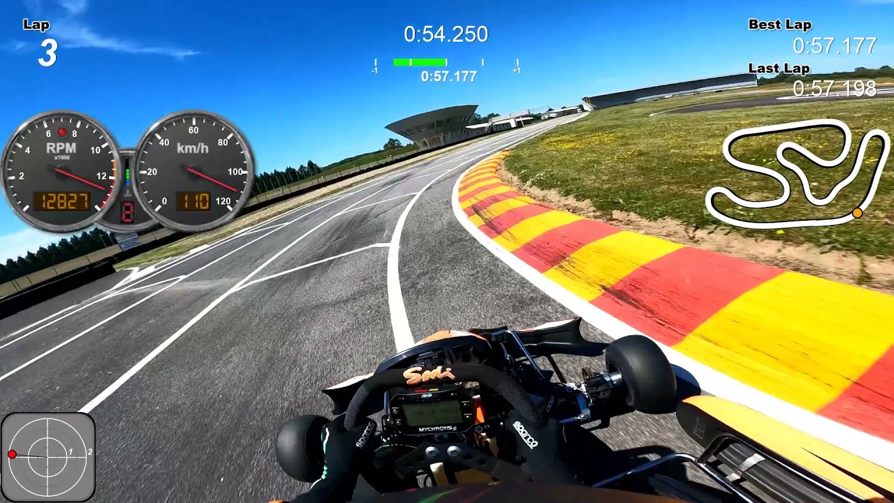 Val d'Argenton, 0:56.424 avec télémétrie.