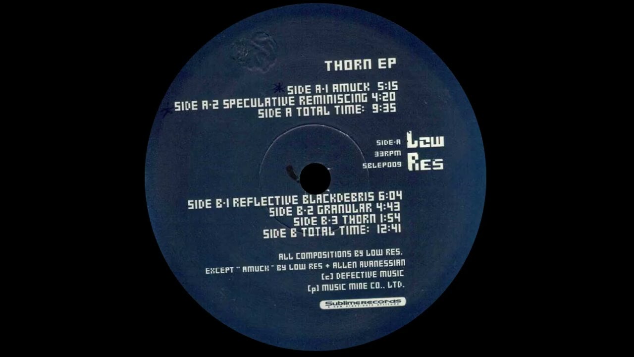Low Res – Thorn (Sublime Records, 1995)