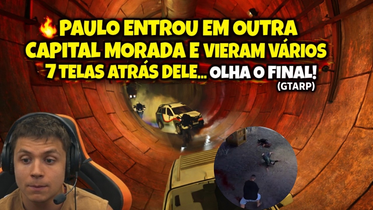 🔥 PAULO ENTROU EM OUTRA CAPITAL MORADA E VIERAM VÁRIOS 7 TELAS ATRÁS DELE… OLHA O FINAL! (GTARP)