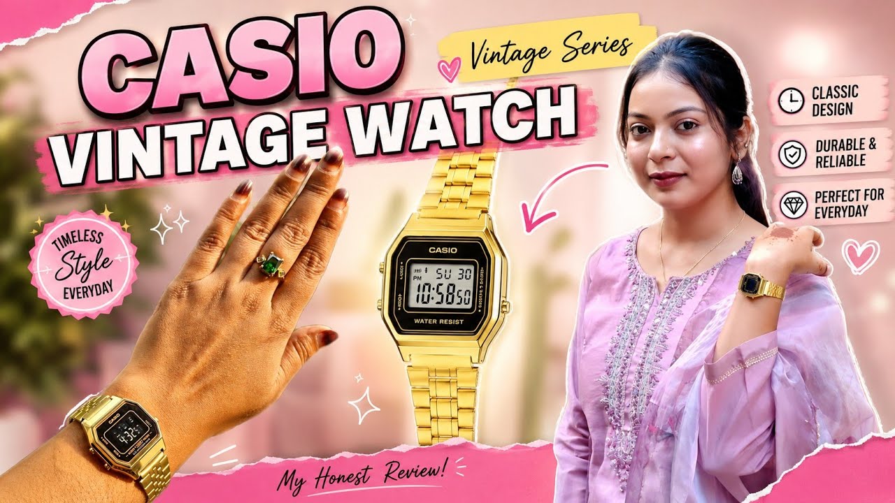 Casio Vintage Watch (LA680WGA-1BDF Watch) | Unboxing & Quick Look |