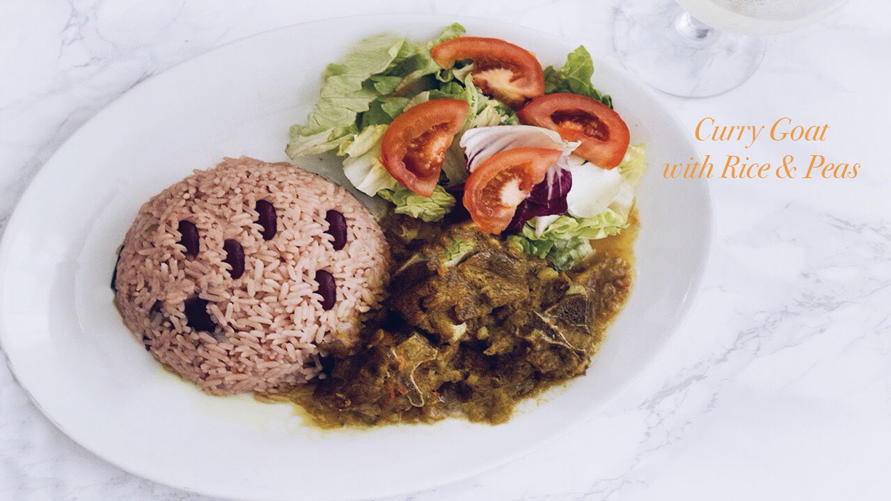 CARIBBEAN DELIGHT| JAMAICAN CURRY GOAT WITH RICE & PEAS