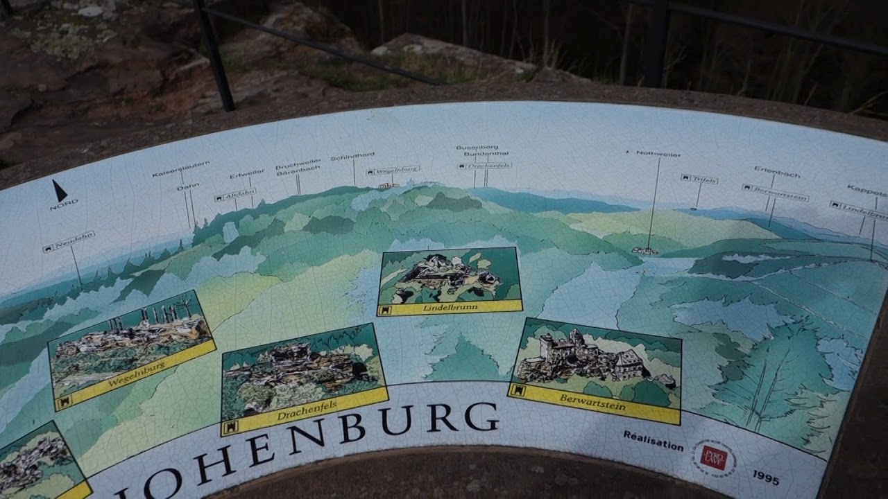 Aufstieg zur Burgruine Hohenburg in den Nordvogesen