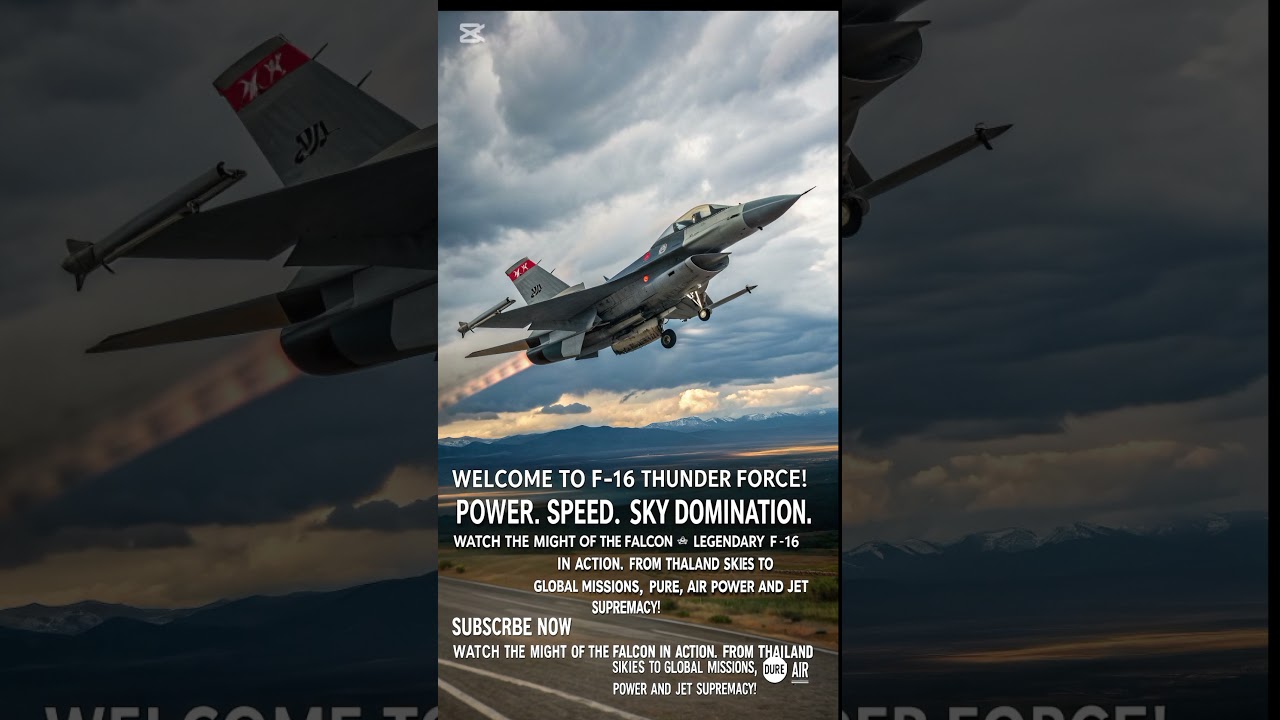F-16 Thunder Force | Power. Speed. Sky Domination ⚡🔥Power. Speed. Domination. ⚡ F16 Power