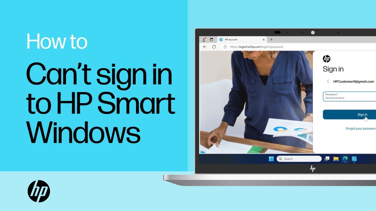 Cannot sign in to or create an HP Smart account (Windows) | HP printers | HP Support