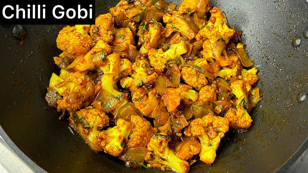 Gobi Chilli Recipe | Without Frying & Using Less Oil | Cauliflower Chilli Odia Recipe 