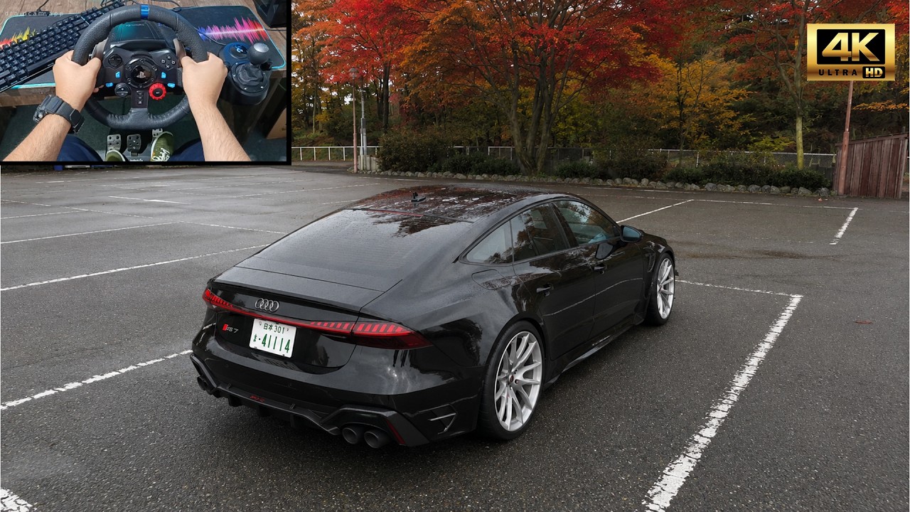 850HP Audi RS7 Sportback Realistic Driving | Forza Horizon 6 | Steering Wheel Gameplay
