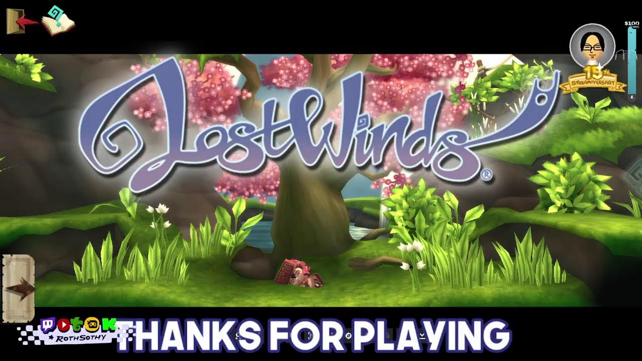 [◉] Revisiting one of the first games I streamed, LostWinds (2008) 15 years later #Streamiversary…
