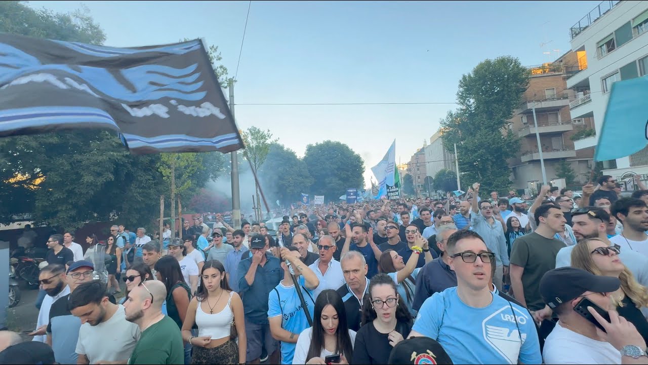 La CONTESTAZIONE dei 15.000 LAZIALI contro la GESTIONE di LOTITO - Dal FLAMINIO a PONTE MILVIO
