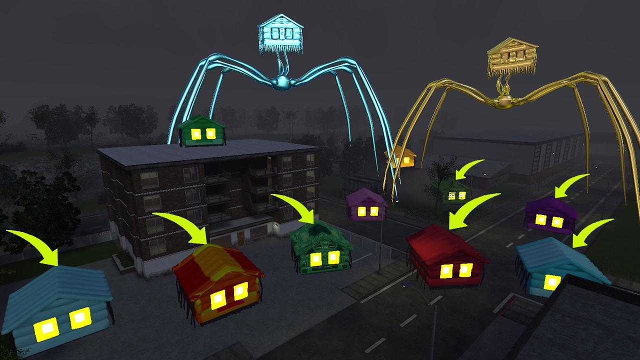 The Giant House Head Monster Is Infecting the Entire City! (Garry's Mod)