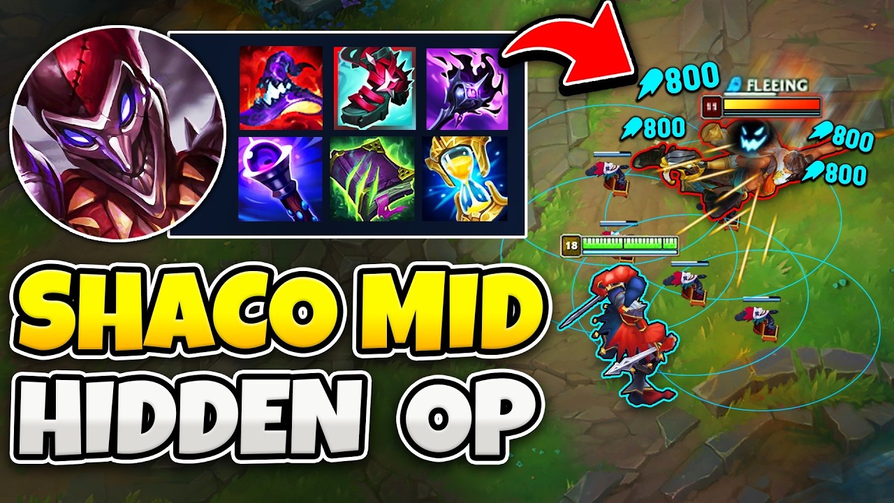 SHACO MID LANE IS HIDDEN OP AND I SHOW YOU WHY!