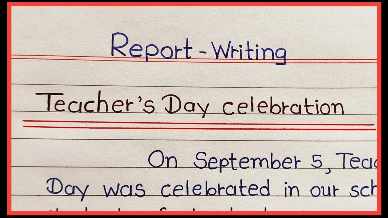 Teacher's day celebration | report writing teacher's day | AJ Pathshala |