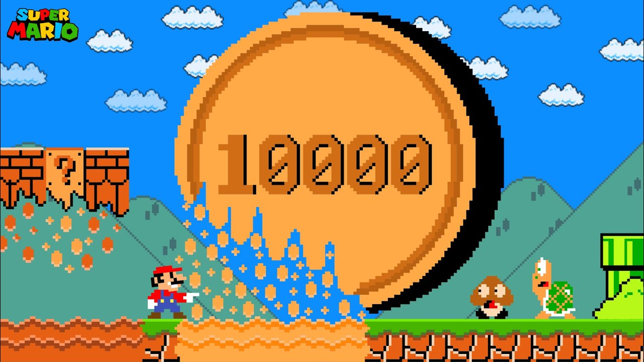 Super Mario Bros. but Everything Mario Touches MELTS into LIQUID...