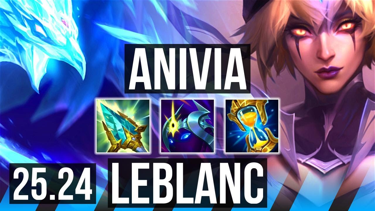 ANIVIA vs LEBLANC (MID) | KR Challenger | 25.24