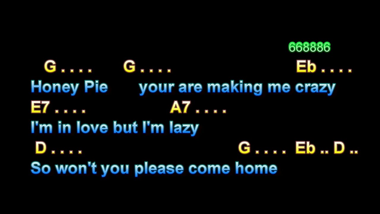 Honey Pie, The Beatles,  karaoke