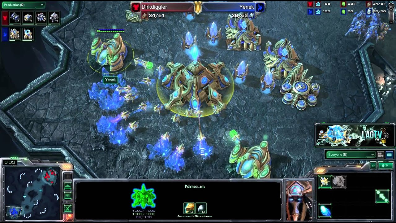 Dirkdiggler (T) VS Yenek (P) -- Starcraft 2 [LAGTV]