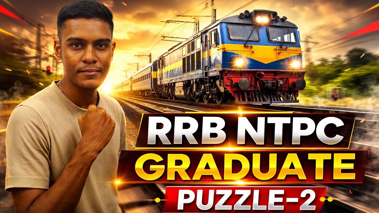 RRB NTPC GRADUATE REASONING PUZZLE - 2 Sudhin Maths