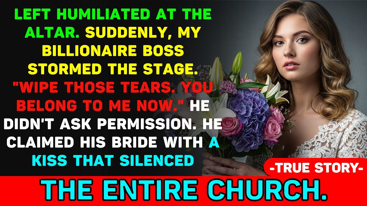 I Was Abandoned At My Own Wedding My Millionaire Boss Leaned In Whispering, "Pretend I'm The Groom.