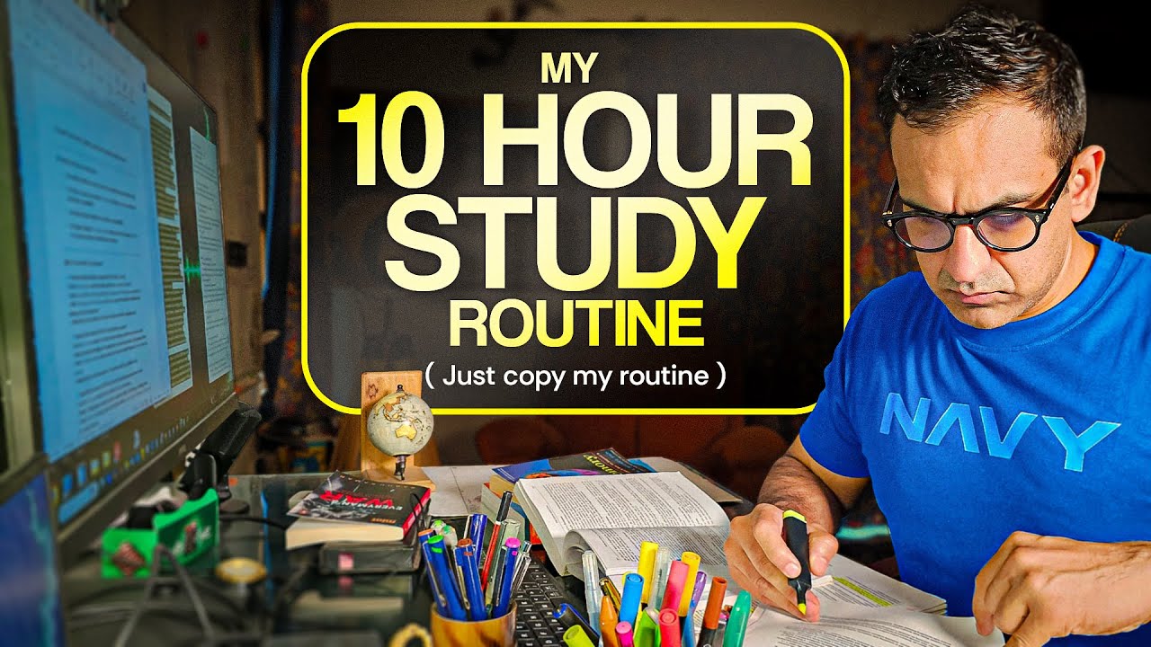 10 Hour Daily Study Routine to CRACK UPSC Exam in First Attempt (I cracked UPSC thrice)