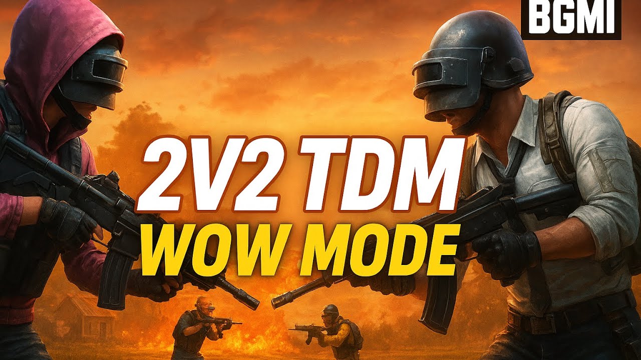 "BGMI WOW Mode Gameplay | Epic 2v2 TDMAction"