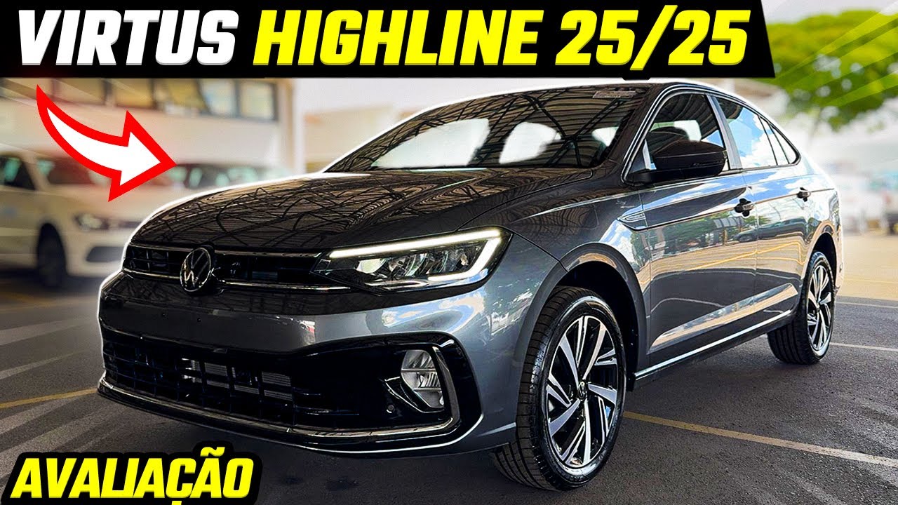 NOVO VW VIRTUS HIGHLINE 2025/2025 EM DETALHES