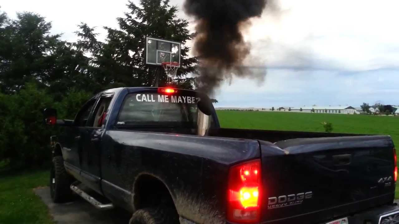 Blowing black smoke in dodge cummins