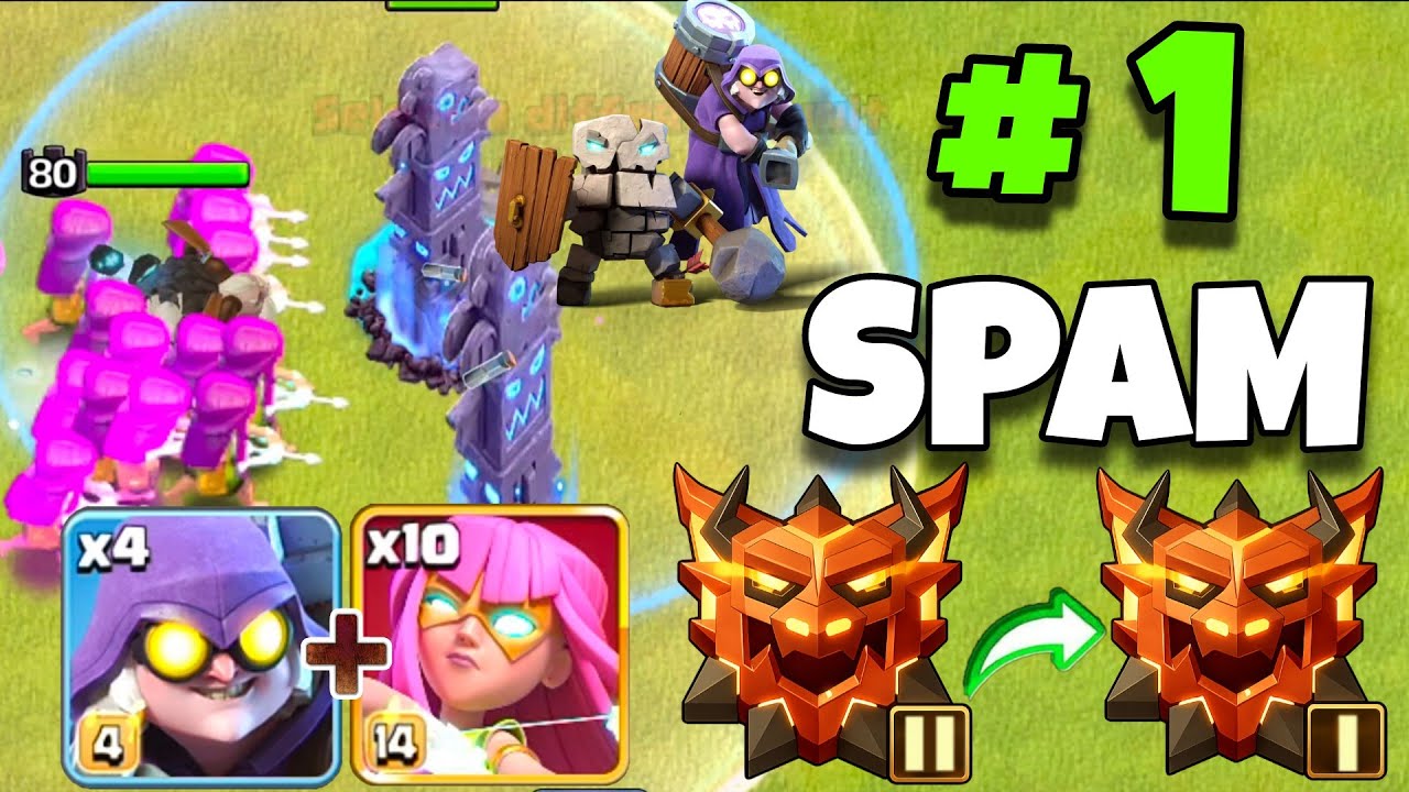 Easy Legend 1 PROMOTION! with Super Archer SPAM | Clash of Clans best th18 attack strategy in coc