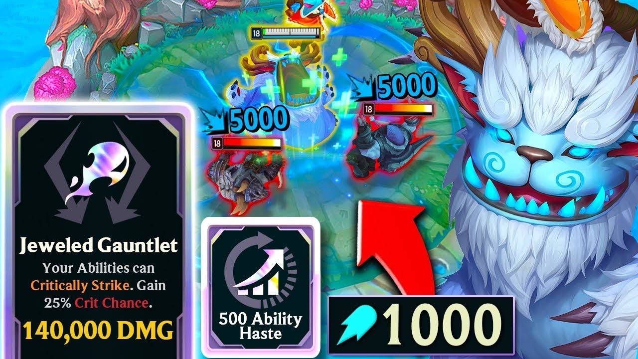 Nuclear Crit Nunu: Spam Full HP Heals with 500 Haste (INSANE 1v2s)