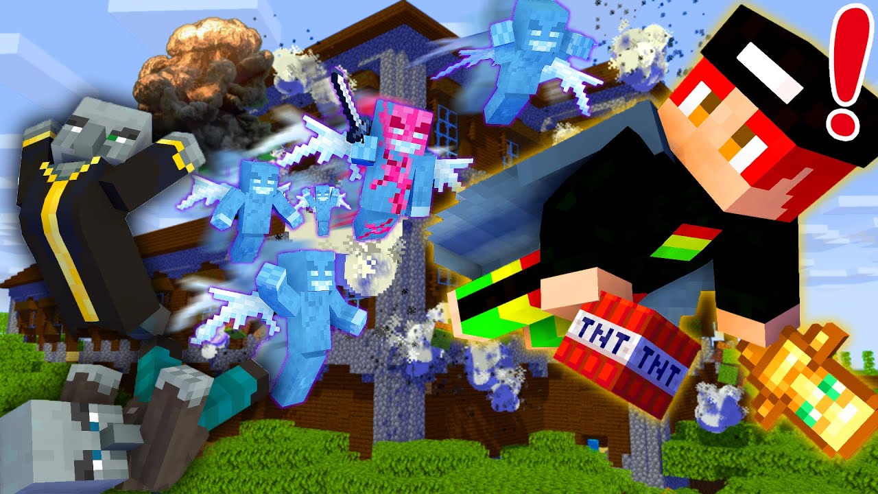 森の洋館をTNTで爆破した結果！？💥🏠💥💣Part20【マインクラフト/まいくら】