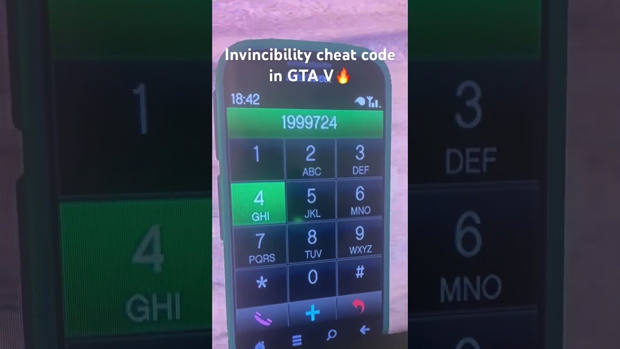 Invincibility cheat code in GTA V🔥