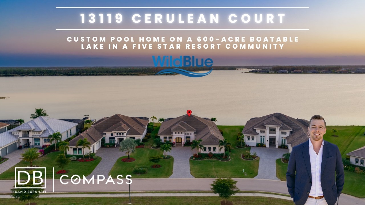 Custom Pool Home with a Mile-long and Mile-wide View of 600-Acre Boatable Lake in Fort Myers, FL