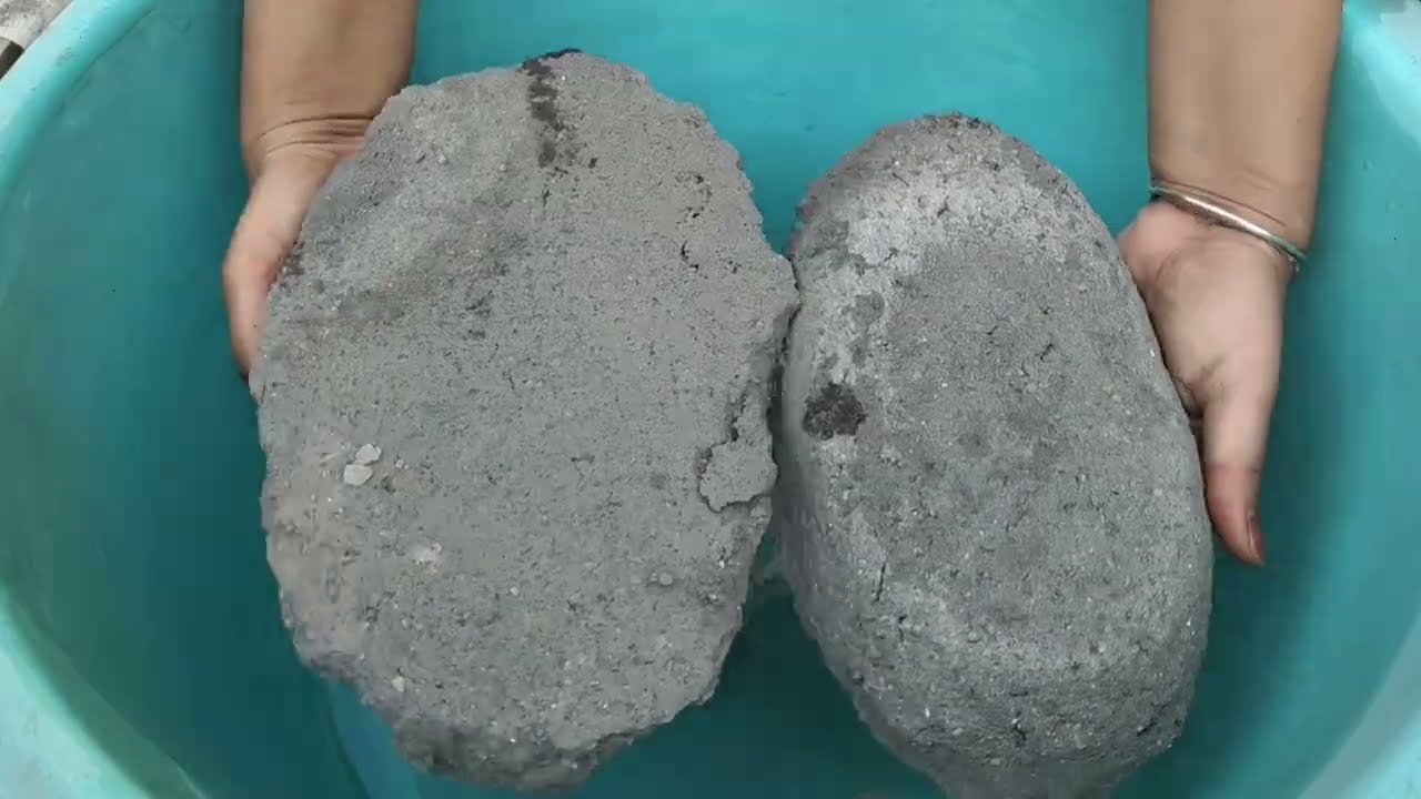    Asmr big Slabs Crumbling in water 💦