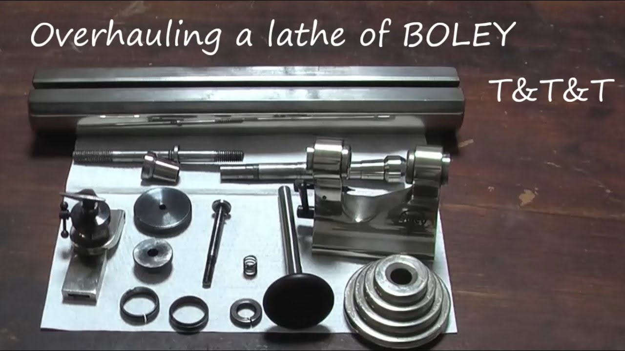Overhaul a watchmaking lathe BOLEY.     時計旋盤の分解