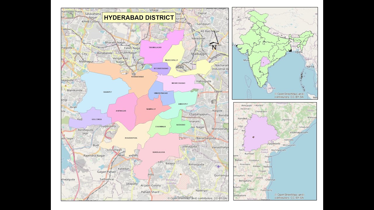 HYDERABAD DISTRICT | MANDALS | TELANGANA STATE #hyderbadvlog #hyderbadfoodies #district #telangana