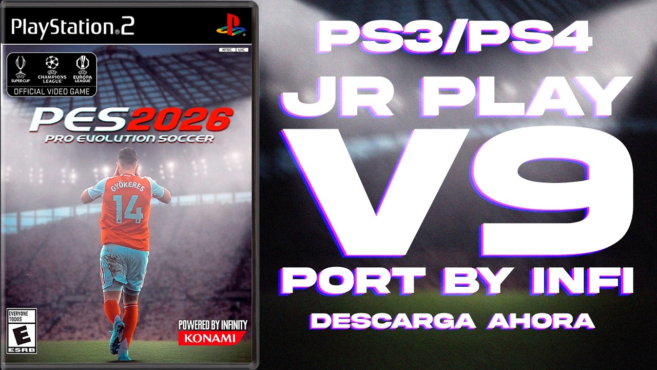 PES 2026 V9 EN ESPAÑOL by JR PLAY ¡DESCARGA GRATIS! ✅ + SHOW DE GOLES