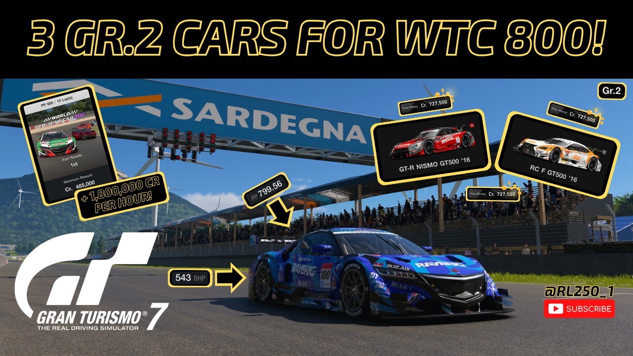 3 отличных автомобиля класса Gr.2 для лёгкого получения кредитов на Sardegna WTC 800