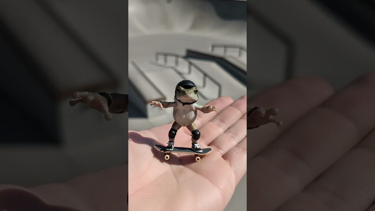 “Tiny Frog, Huge Tricks 🐸🛹 